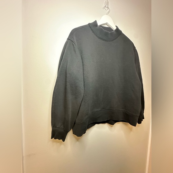 Everlane Crewneck Comfy Casual Sporty  Sweatshirt  Cotton Bkend  Black Sz Small - Picture 10 of 17